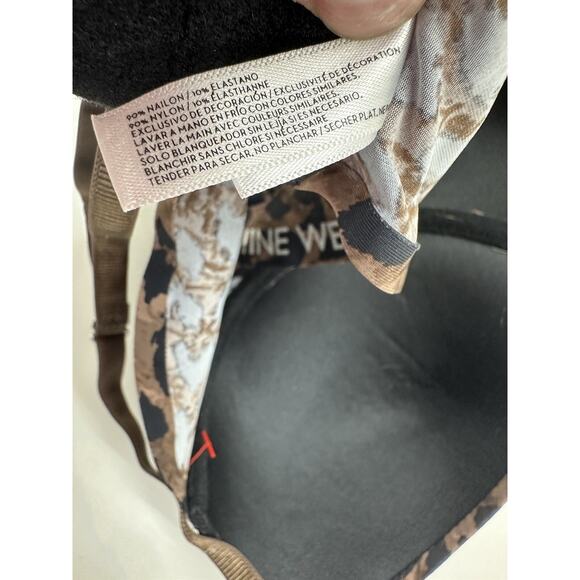 Nine West Womens Bra Brown Animal Print Padded Size 34C - Picture 7 of 11